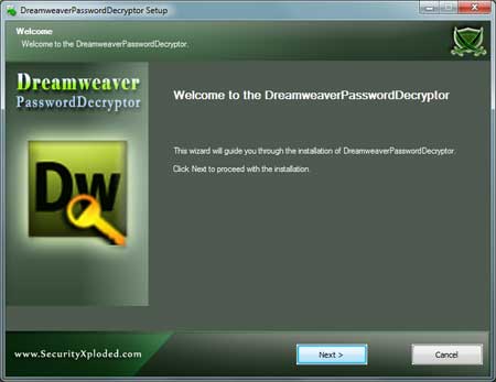 DreamweaverPasswordDecryptor Installer