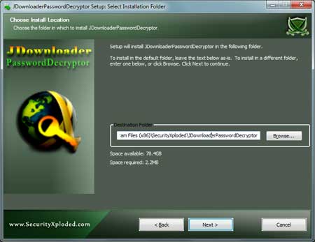 JDownloaderPasswordDecryptor Installer