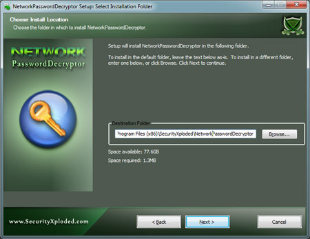 NetworkPasswordDecryptor Installer