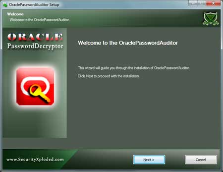 OraclePasswordAuditor Installer