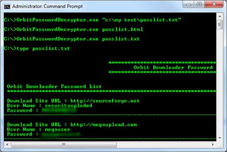 OrbitPasswordDecryptor