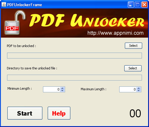 PDFUnlocker showing recovered PDF Password