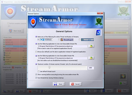 StreamArmor showing options