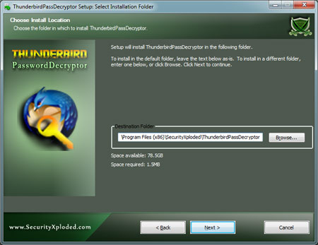 ThunderbirdPassDecryptor Installer