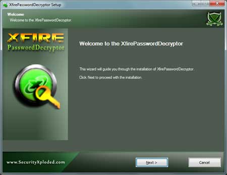 XfirePasswordDecryptor Installer