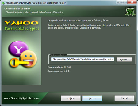 YahooPasswordDecryptor Installer