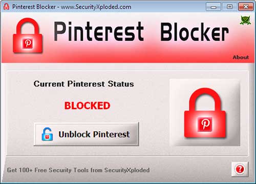 PinterestBlocker Screenshot