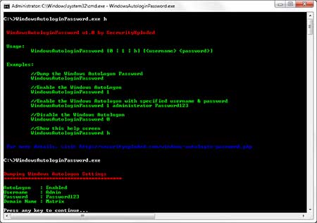 WindowsAutologinPassword in Action